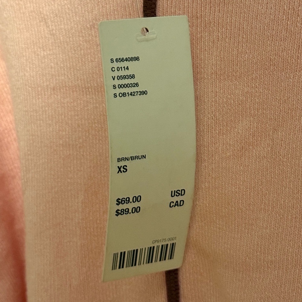 NWT! Urban Outfitters Pink Contrast Trim Long Sleeve Shirt (Size XS) - Picture 5 of 10